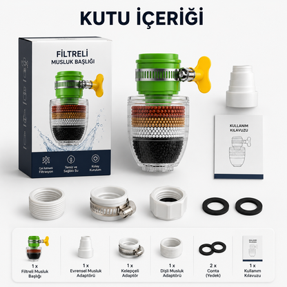 Filtreli Musluk Başlığı
